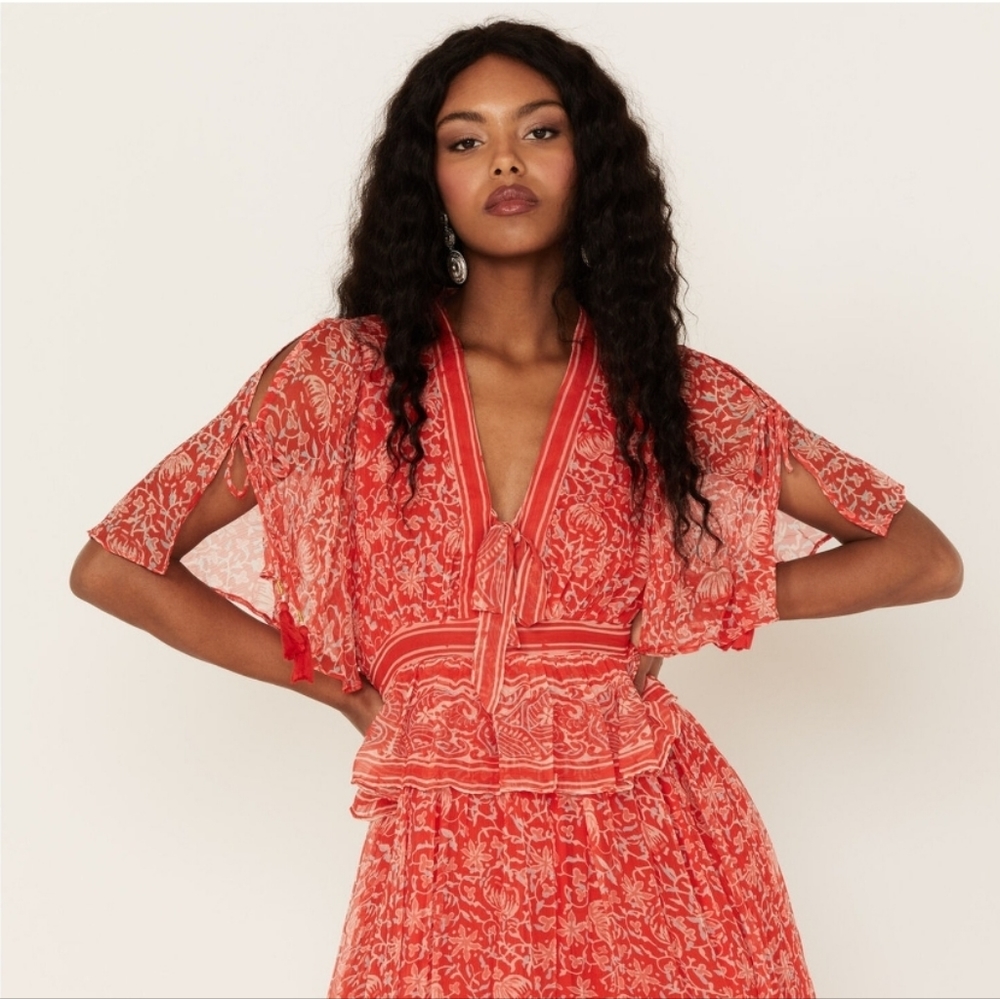 NWT! Cleobella Artisan Laurel Floral Print Dress! Women's Sz. S! -CRASU2233 (D)